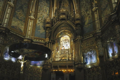 El camarín de la basílica de Montserrat.