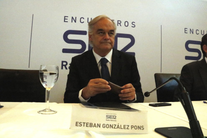 El portavoz del PP en el Parlamento Europeo, Esteban González Pons.