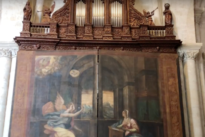 Les pintures ja llueixen a l'orgue de la Catedral