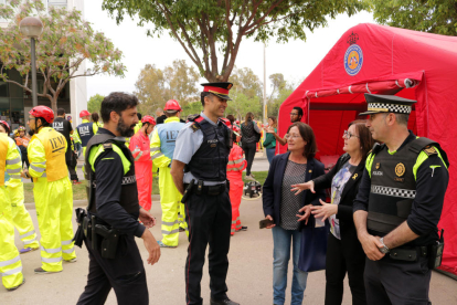 En el simulacro han intervenido varios cuerpos policiales.