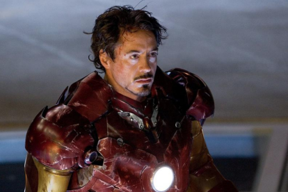 El actor Robert Downey Jr. en la película del año 2008 'Iron-Man'