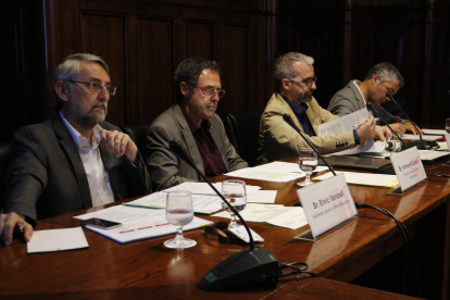 De izquierda a derecha, Enric Vendrell, Amand Calderó, Josep Ginesta y Oriol Amorós.