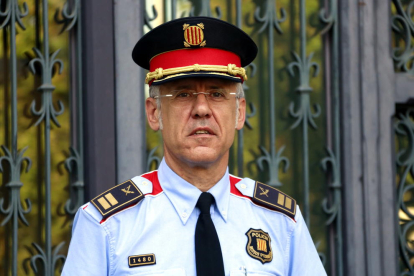 Plano medio corto del comisario Miquel Esquius, nuevo jefe de los Mossos d'Esquadra.