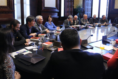 Imatge d'arxiu de la reunió de la Junta de Portaveus del passat 8 de març.