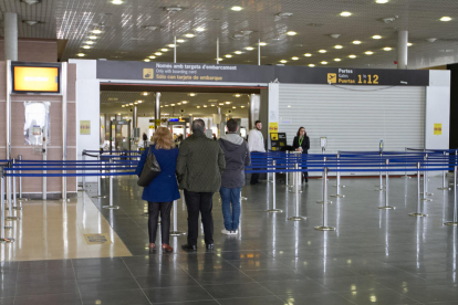 La zona d'embarcament de l'Aeroport de Reus, que aviat travessarà canvis per adaptar-se al Brexit.