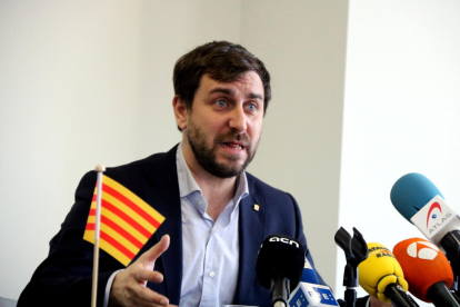 El conseller de Salut destituït i candidat a la llista d'ERC, Antoni Comín.