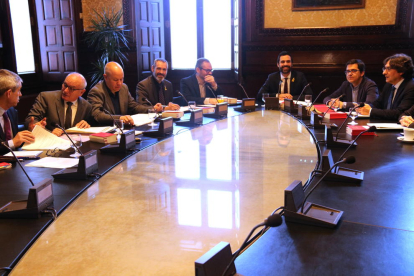 Imatge de la reunió de la Mesa el passat 23 de gener.