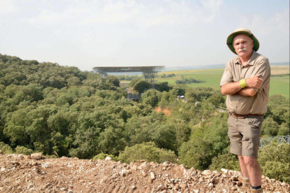 L'arqueòleg Eudald Carbonell aquest juliol a Atapuerca.