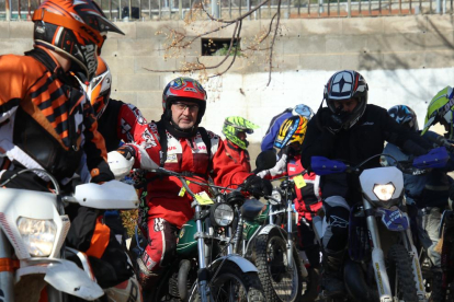 Imatge de la 15a Trobada de Motos Veteranes de Muntanya de l'Aleixar.