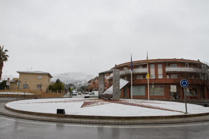 La Selva de Camo es uno de los municipios donde la nieve cuajó hace unos días.