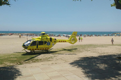 El nen va ser evacuat a l'Hospital Sant Joan de Déu en helicòpter.