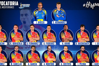 Aquests són tots els jugadors que presentarà la Selecció Espanyola d'Handbol durant els Jocs Mediterranis Tarragona 2018.