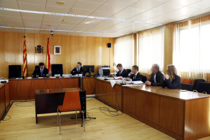 Sala de vistes de l'Audiència de Tarragona on s'ha realitzat el judici per l'assassinat d'una dona a Valls,