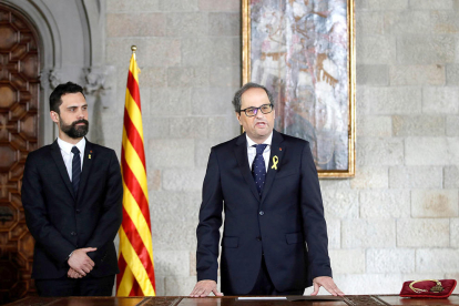 Toma de posesión de Quim tuesta como presidente de la Generalitat.