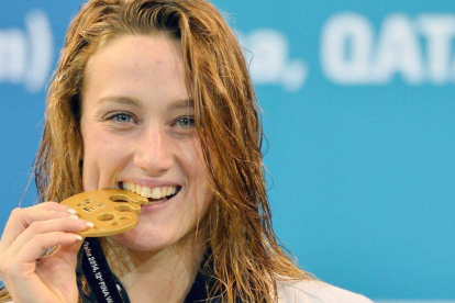 Mireia Belmonte és l'atleta abanderada de l'equip espanyol als Jocs Mediterranis.