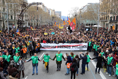 La manifestación en Barcelona