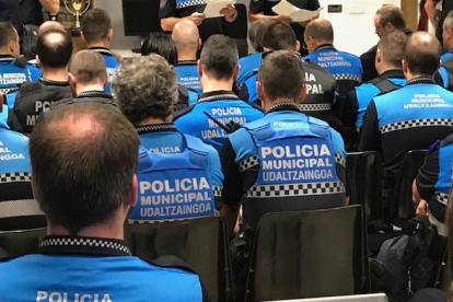 Agents de la Policia Local de Pamplona en una imatge d'arxiu.