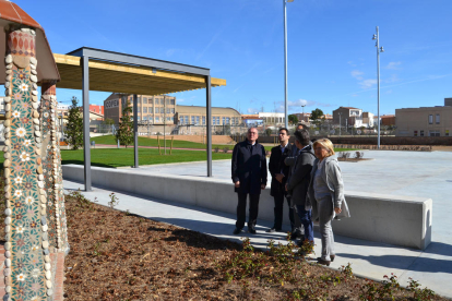 L'alcalde de Reus, Carles Pellicer, durant la inauguració del nou parc públic construït a la zona nord de la ciutat. Imatge del 27 de març del 2018