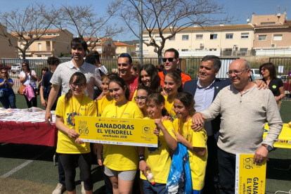 El equipo de la escuela Àngel Guimerà.