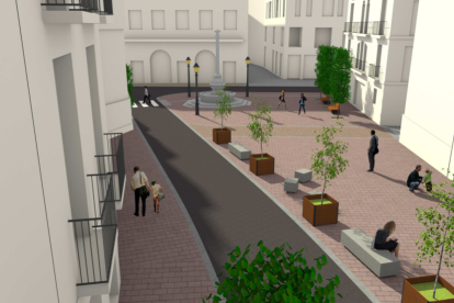 Imagen del proyecto futuro de la plaza de la Sang.
