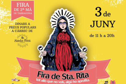 Imagen del cartel de la cuarta edición de la Fira Santa Rita en Tarragona.