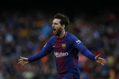 Messi, celebrant un gol.