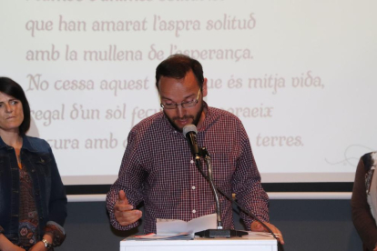 Oriol Solà, guanyador del primer premi amb 'Hi veig, encara'.