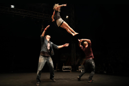 Tres artistes que han participat en la 14a edició del Festival Deltebre Dansa.