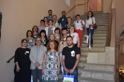 Imatge del participants de la Segona Trobada del Projecte europeu Erasmus Plus.