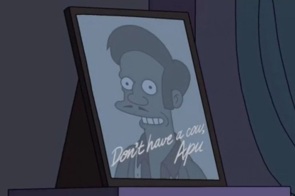 Imatge del capítol en el qual els creadors de la sèrie van voler contestar al controvertit documental sobre Apu.