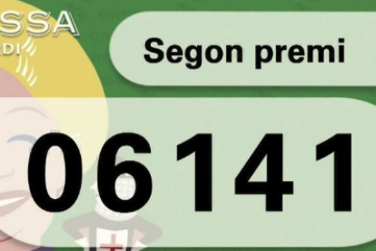 El segon premi ha estat pel número 6141.