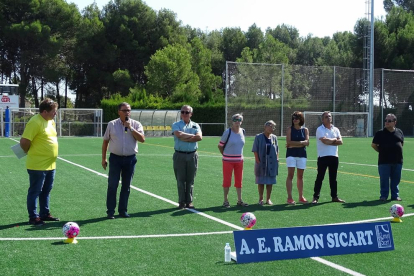 Imatge de l'acte de presentació dels equips de l'Escola Esportiva Ramon Sicart per la temporada 2018-2019.