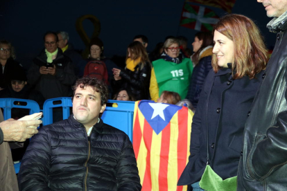 El president del PDeCAT, David Bonvehí, a l'acte convocat amb motiu de l'any de l'empresonament de Junqueras i Forn al pla de Lledoners.