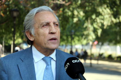 El catedràtic de dret constitucional Diego López Garrido durant l'entrevista amb l'ANC, el 31 d'octubre de 2017.