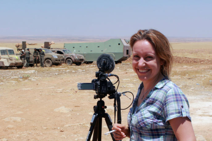 Alba Sotorra ha estat diversos anys a primera línia de foc a Síria per filmar el documental.