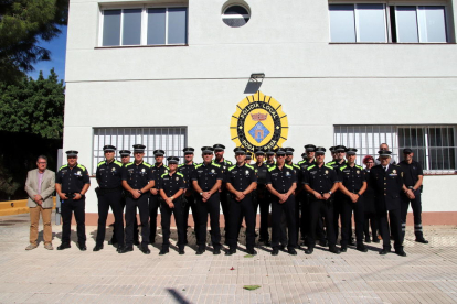 Imagen del acto de celebración del patrón de la Policía Local de Roda de Berà.