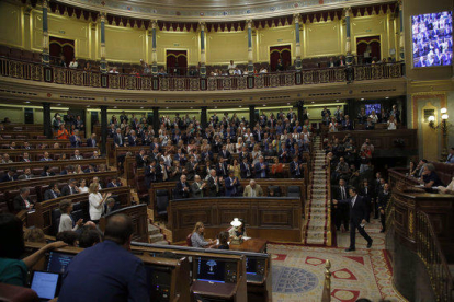 Imagen de archivo de una sesión en el Congreso de los Diputados.