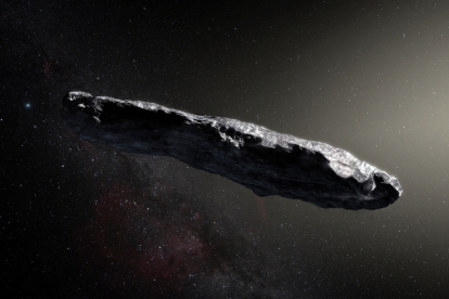 Imatge de l'Oumuamua.