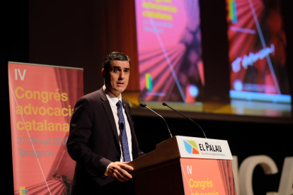 Julio J. Naveira, el pasado septiembre en Tarragona durante el Congrés de l'Advocacia Catalana.