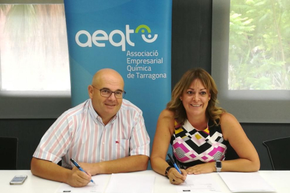 Juan Pedro Díaz, Gerente del AEQT, y Ana Maria Macho, Directora de Indaga O'Callaghan Detectives Privados