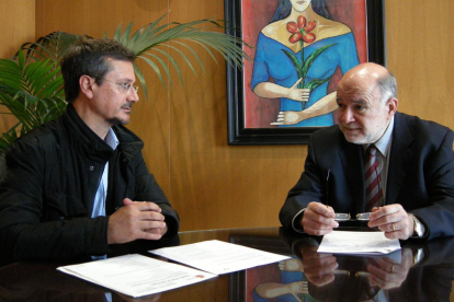 Antoni Espanya, reunido con el subdelegado del gobierno español en Tarragona, Joan Sabaté.