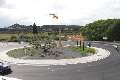 Image de la nueva rotonda de la Riera de Gaià.