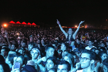 El público del Canet Rock durante los conciertos.