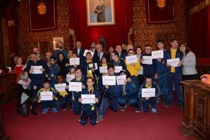 Imagen de los deportistas de la Fundació Estela.