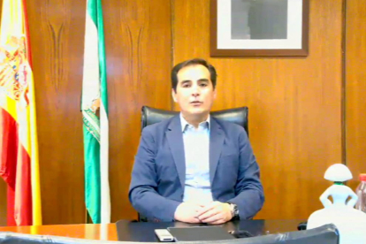 L'exsecretari d'estat de Seguretat José Antonio Nieto, durant la videoconferència a la comissió d'investigació.
