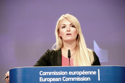Mina Andreeva, portavoz de la Comisión Europea.