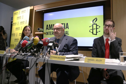 Roda de premsa d'Amnistia Internacional sobre la sentència de l'1-O.