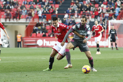 Manu del Moral, durant el Nàstic-Granada.