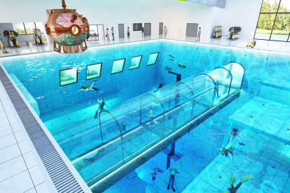 Imagen virtual del proyecto de la piscina.