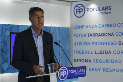 Imagen del presidente del PPC, Xavier García Albiol.
